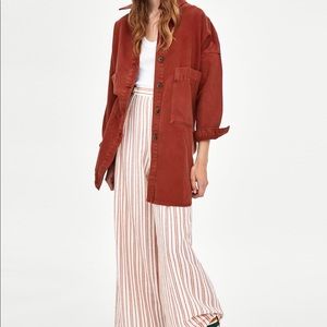 Zara button up shirt jacket